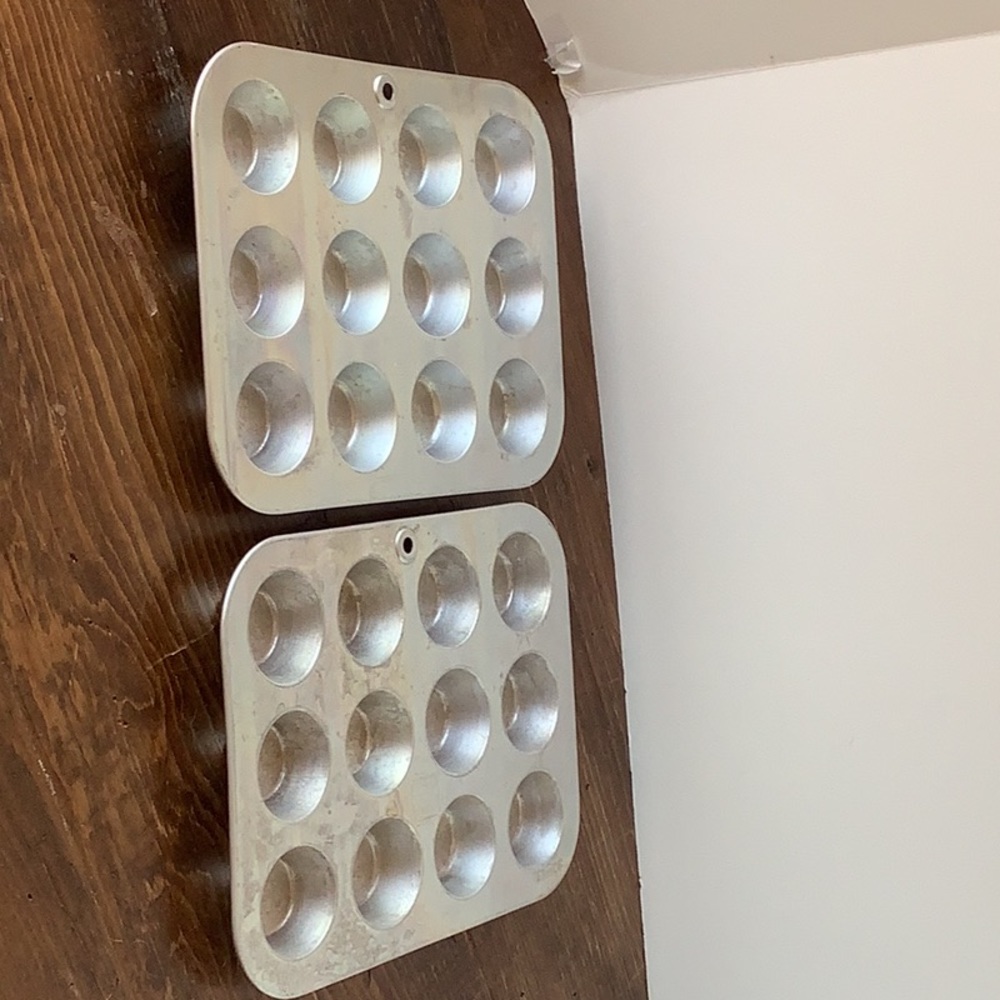 Mini Muffin Tin baking kitchen quantity of two.